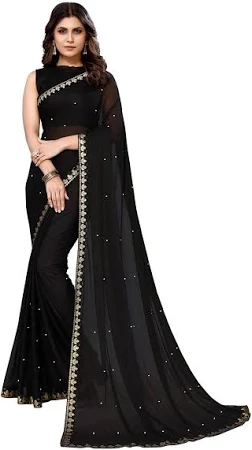 Womens Lycra Blend Saree